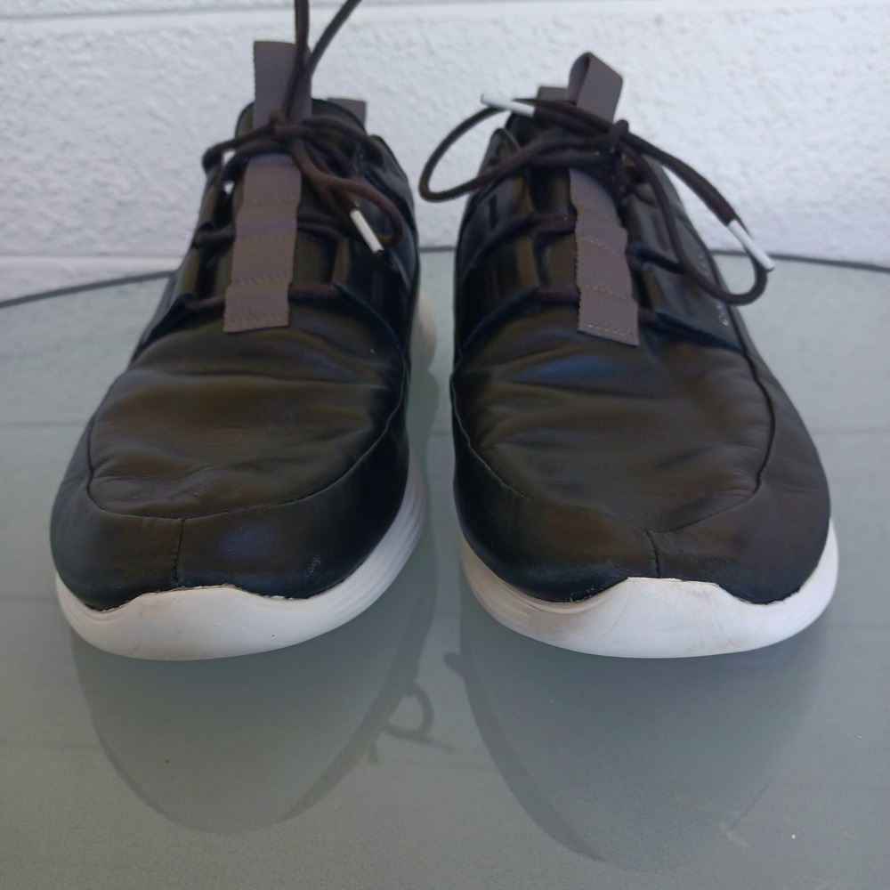 Cole Haan GrandSport Journey Black Leather Sneakers Mens 11.5 C30755 White Sole - Picture 6 of 8
